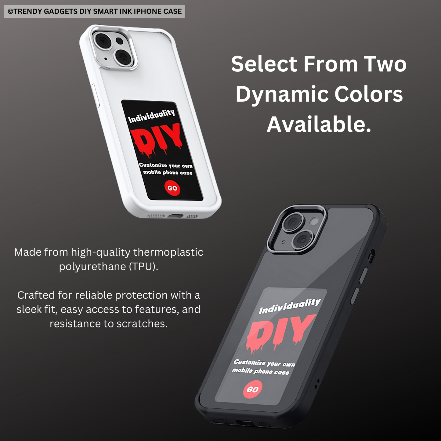 ©️TG DIY Smart Ink iPhone Case